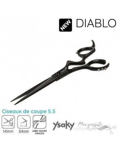 Ciseaux Ysaky DIABLO 55  Ergo black titan