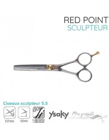 Ciseaux Ysaky Red Point sculpteur 55