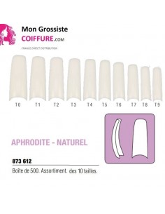 Faux Ongles x500 Boitecourbe-2 Naturel APHRODITE