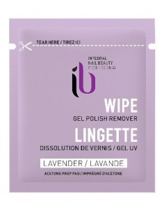 Dissolvant GEL-LACK x10  lingetteS 5x5CM IB-NAIL 2