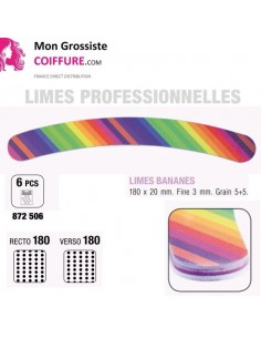 Lime 5+5 Fine3mm Banane Fantaisie x6 - 180 x 20 mm
