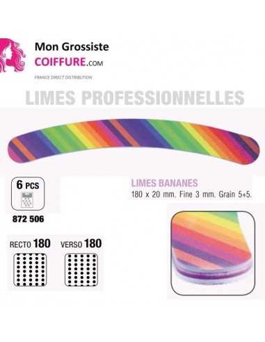 Lime 5+5 Fine3mm Banane Fantaisie x6 - 180 x 20 mm