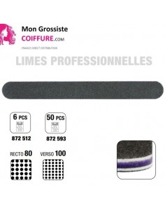 Lime Epaisse 7/6+6 St    Noire X6 - 180 x 20 mm