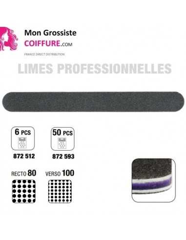 Lime Epaisse 7/6+6 St    Noire X6 - 180 x 20 mm