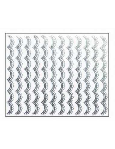 Décor Ongles Argent Guirlandes Mns06 - SINA