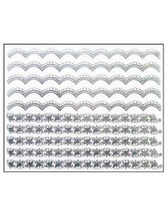 Décor Ongles Argent Fleurs Mns17 - SINA