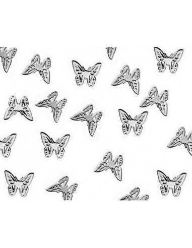 Décor Ongles Papillon Silver Mnds-24 - SINA