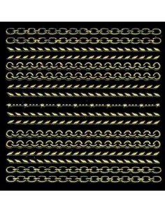 Décor Ongles Doree Chaines  Xts156 - SINA