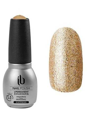 Gel/Vernis All-In-1 (14ml) Color Paill. Or - IB