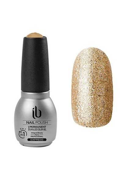 Gel/Vernis All-In-1 (14ml) Color Paill. Or - IB