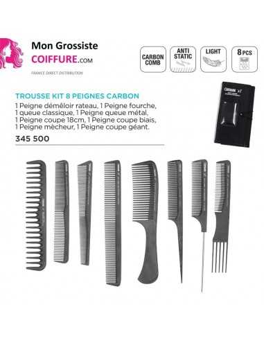 Trousse Kit 8 Peignes Carbon