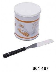 Spatule Inox Manche Bois 21 cm