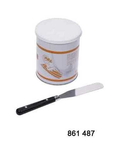 Spatule Inox Manche Bois 21 cm