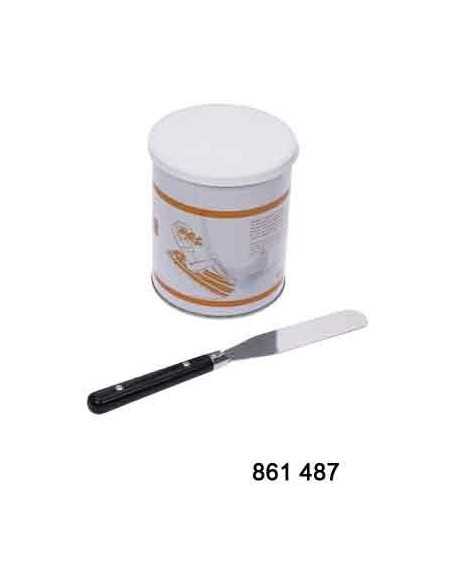 Spatule Inox Manche Bois 21 cm