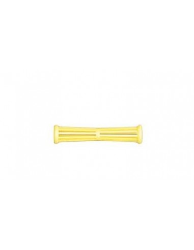 Mini Bigoudis yoyo jaune (80x11mm) x12