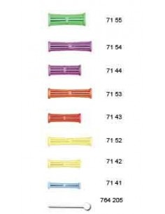 Mini Bigoudis yoyo vert (67x22mm) x12