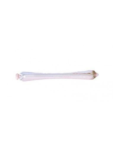 Bigoudis blanc/rose (80x7mm) x12