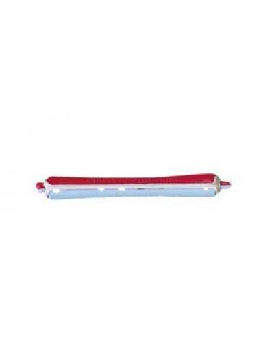 Bigoudis rouge/bleu (80x11mm) x12