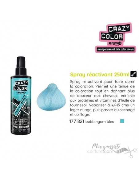 CRAZY COLOR SPRAY BUBBLEGUM BLEU VAPO   250ML TF-P