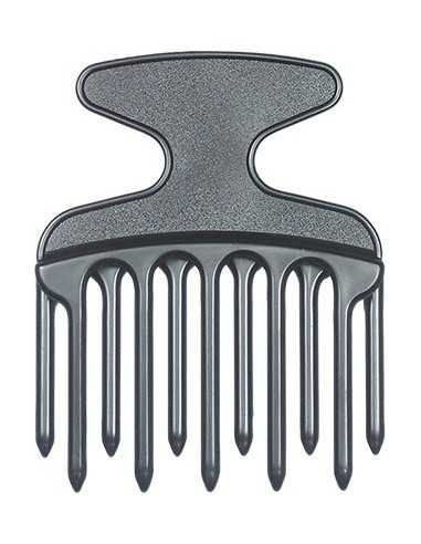 Peigne Afro 11 Dents Doubles Colori Noir