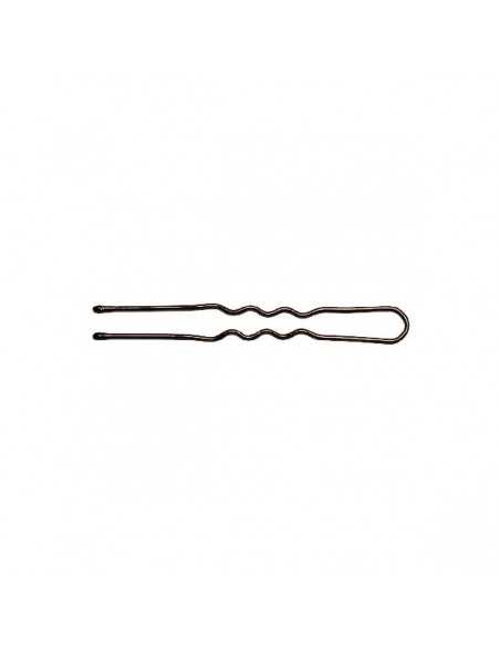 Pinces ondulées/perlées Kifix noir (4.5cm) x50