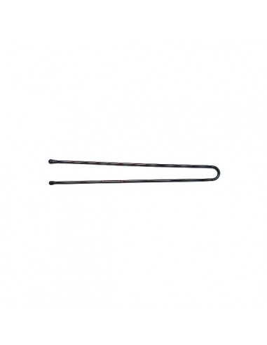 Pinces droites/perlées Kifix noir (7cm) x40