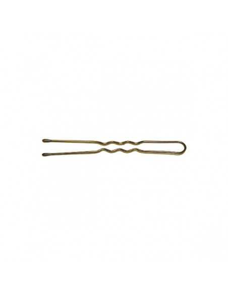 Pinces ondulées/perlées Kifix bronze (7cm) x40