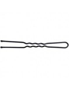 Pinces ondulées/perlées Kifix noir (7cm) x40