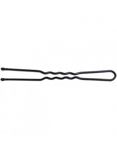 Pinces ondulées/perlées Kifix noir (7cm) x40
