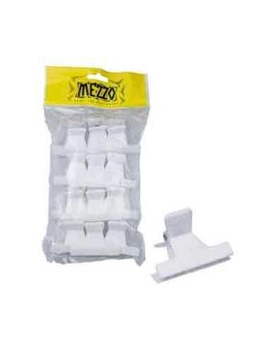 Pince Croco Cheveux Blanche Pm X12 Eco - 6 Cm