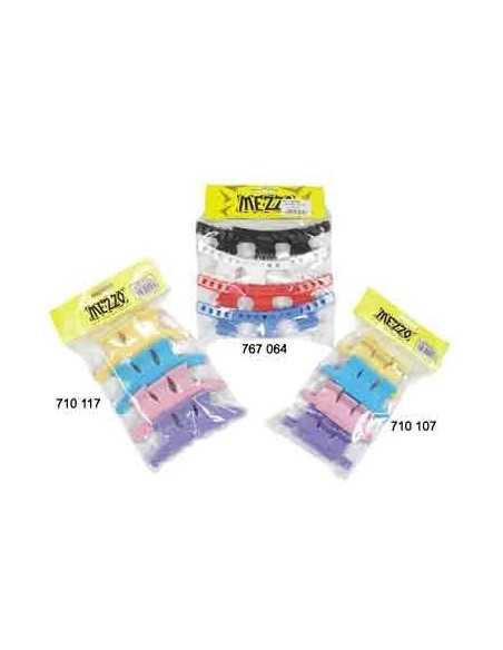 Pince Croco Cheveux Couleur Assorties X12 - 6 Cm