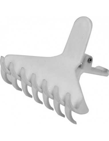 Pince Croco Blanche Miami 8 cm par 12