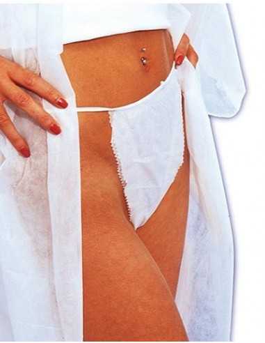 Slip Femme String Blanc X50 Embal Indiv