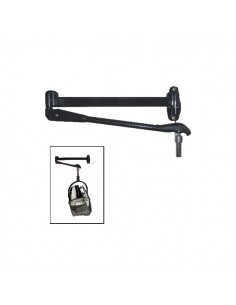 Bras Mural Magist.Vap/Ir/Casque Noir