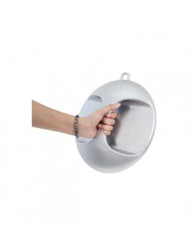 Miroir Coiffure Argent Avec Poignée (Diam. 270mm)