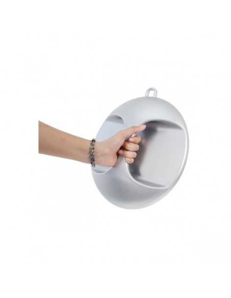 Miroir Coiffure Argent Avec Poignée (Diam. 270mm)