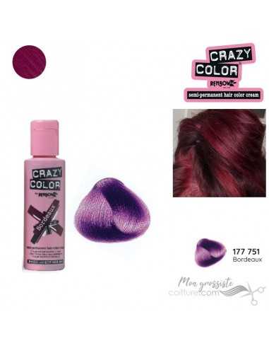Coloration Crazy Color bordeaux Flac.100ml