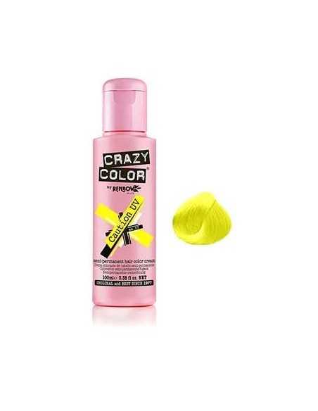 CRAZY COLOR 100ml NEON UV JAUNE CAUTION       P-TF