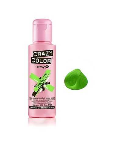 CRAZY COLOR 100ml NEON UV VERT TOXIC          P-TF