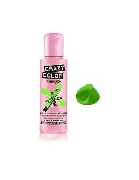 CRAZY COLOR 100ml NEON UV VERT TOXIC          P-TF
