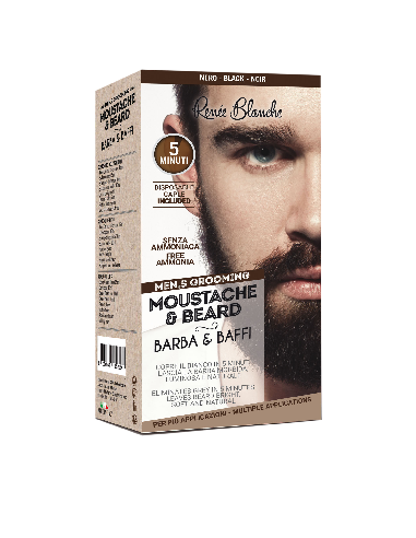 KIT COLORATION BARBE ET MOUSTACHE NOIR           P