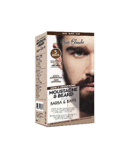 KIT COLORATION BARBE ET MOUSTACHE NOIR           P