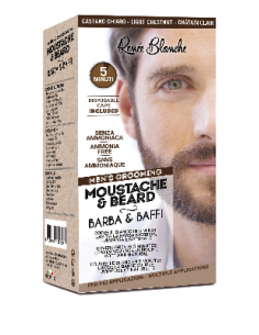 KIT COLORATION BARBE ET MOUSTACHE CHATAIN        P