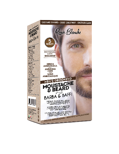 KIT COLORATION BARBE ET MOUSTACHE CHATAIN        P