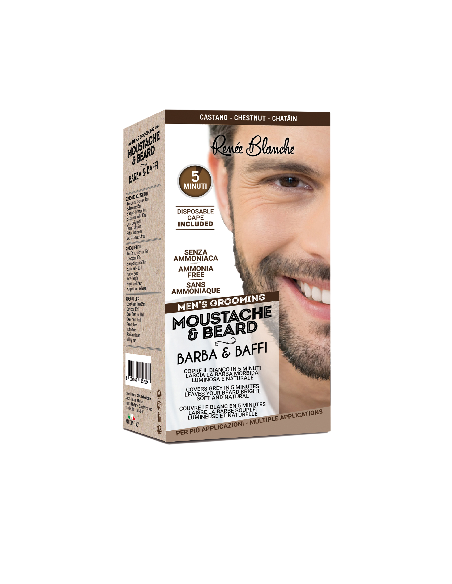 KIT COLORATION BARBE ET MOUSTACHE CHATAIN CLAIR  P