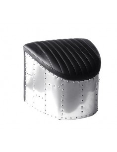 00-POUF REPOSE PIED NOTILUS ALU & NOIR           P