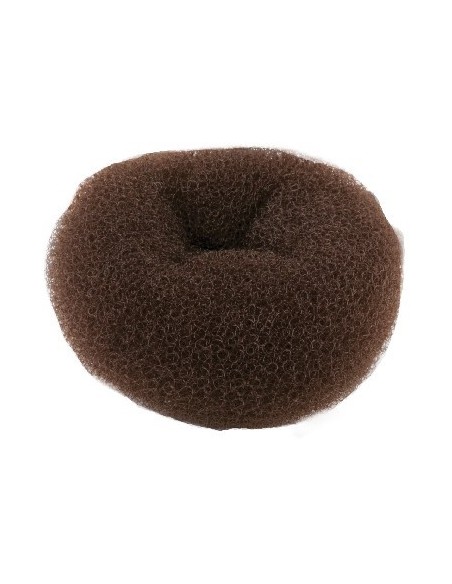 CREPON ECO CHIGNON POUF.12CM CHATAIN  H5      TF-P