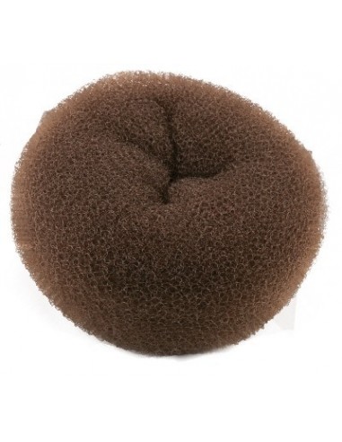 CREPON ECO CHIGNON POUF.14CM CHATAIN   H6     TF-P