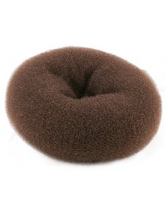 CREPON ECO CHIGNON POUF.17CM CHATAIN H 8CM    TF-P