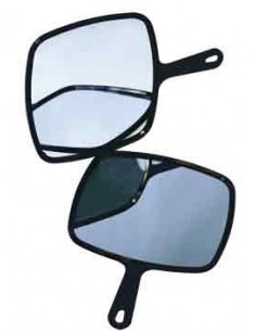 MIROIR BARBY NOIR PVC L255 Haut230 mm AvPOIGNEE  P